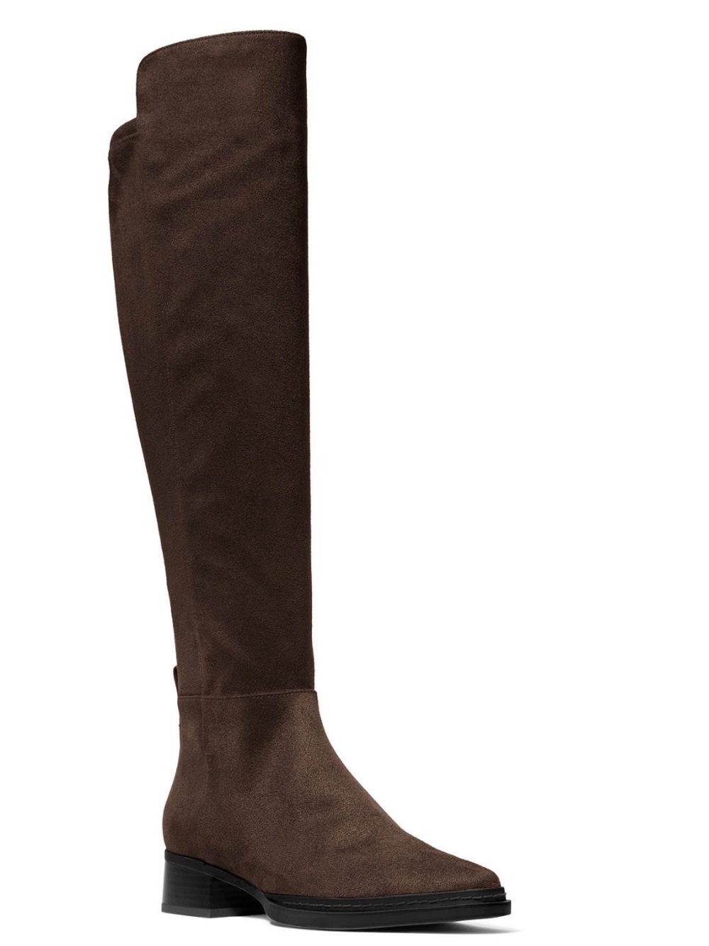 Michael Kors Dark Brown Over-the-Knee Stretch Boot